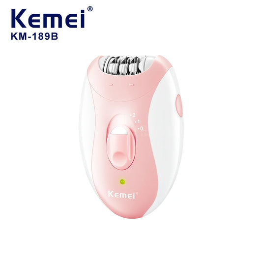 Kemei KM-189B Product Unique Design Fast charging IPX5 Waterproof USB Charging Rechargeable Lady's Epilator