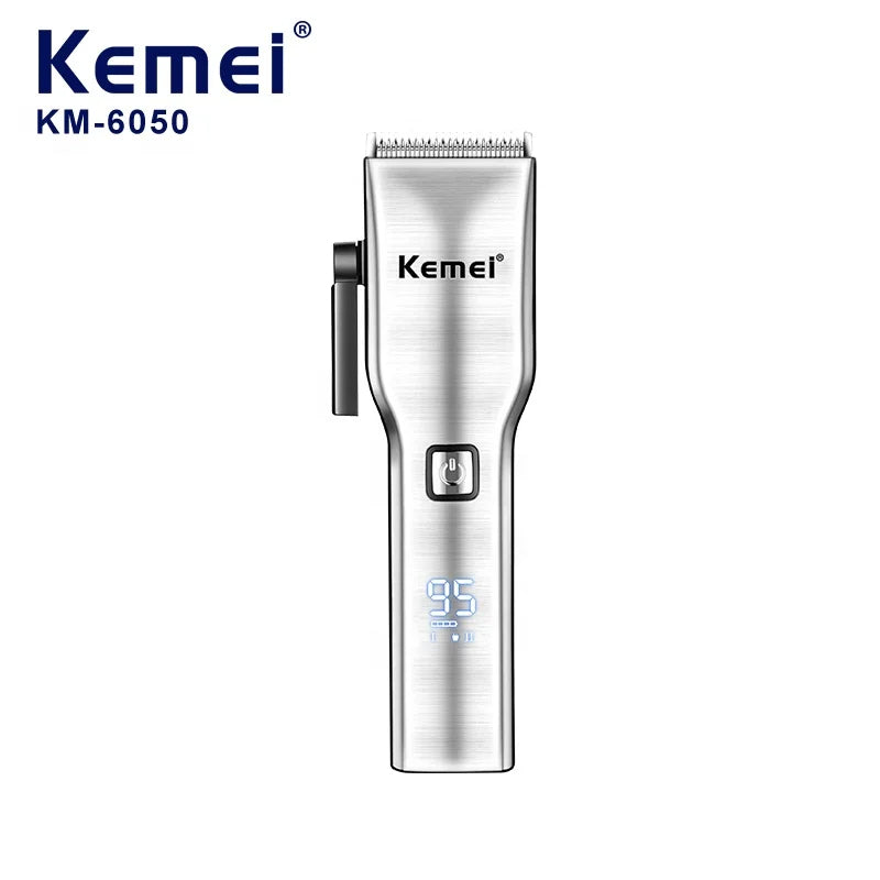 Multifunction Usb Charging Low Noise Personal Fast Cutting Kemei Km-6050 New Design Digital Display Hair Clipper