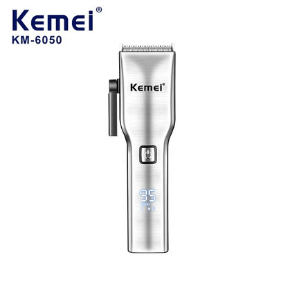 Multifunction Usb Charging Low Noise Personal Fast Cutting Kemei Km-6050 New Design Digital Display Hair Clipper