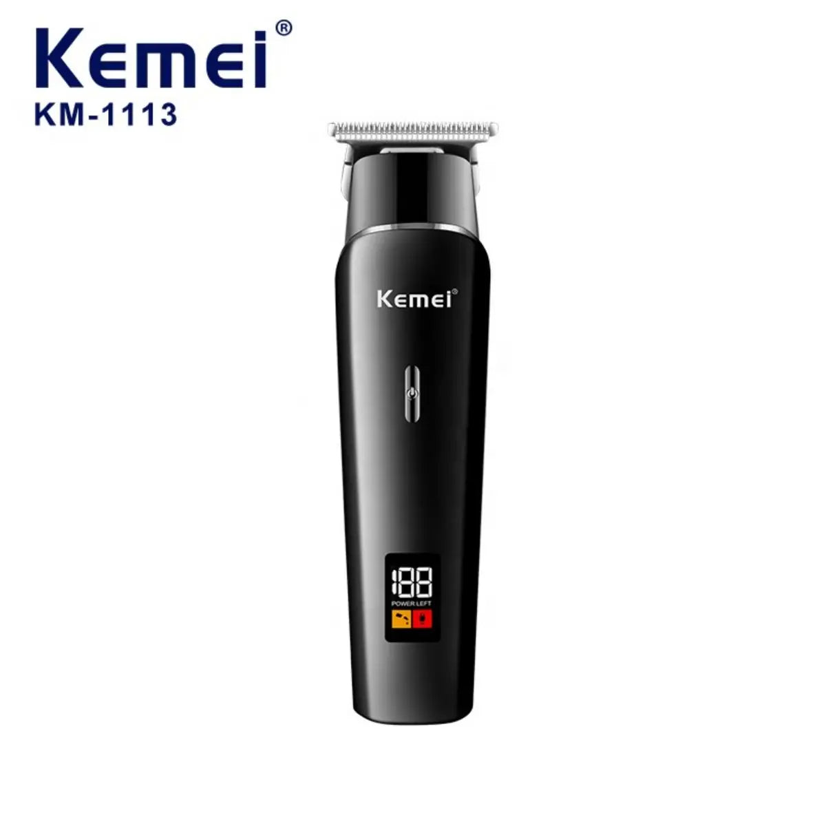 Kemei km-1113 rechargeable electric hair clipper machine professional barber barber barber trimmer for men shaver