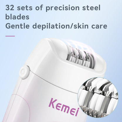 KEMEI Multifunction Electric Hair Removal Machine km-908B 3 in 1 Lady Epilator Electric Epilator For Women