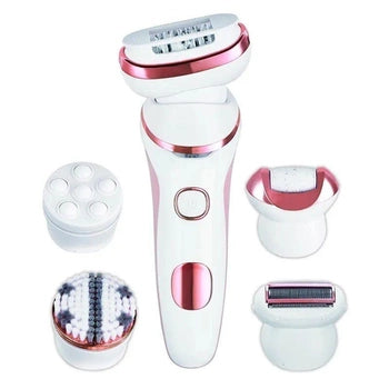 kemei km-2190 5 in 1 Hair Remover Electric Epilator Leg Body Bikini Facial Underarms Hair Removal Tool Lady Shaver LED Epilator for Women