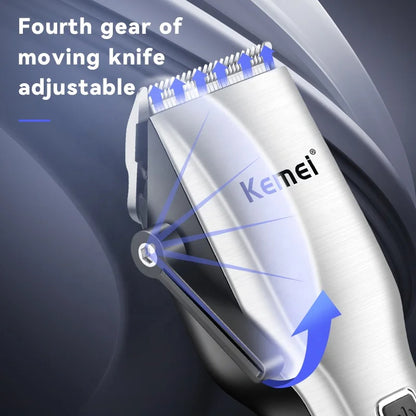 Multifunction Usb Charging Low Noise Personal Fast Cutting Kemei Km-6050 New Design Digital Display Hair Clipper