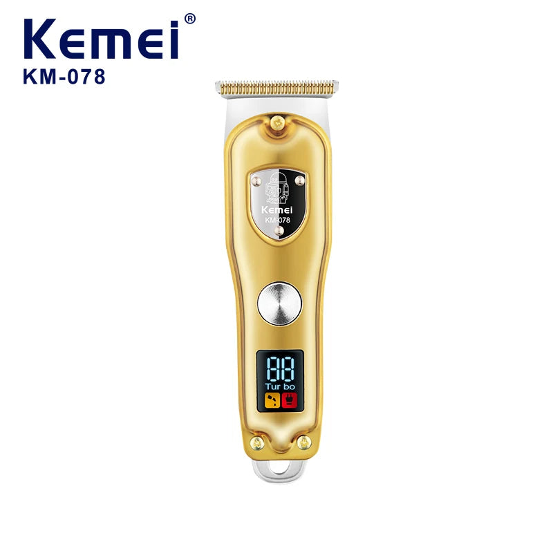 Kemei All Metal Professional Men Electric Cordless Hair Trimmer KM-078 Male Haircut Machine Hair Trimmer