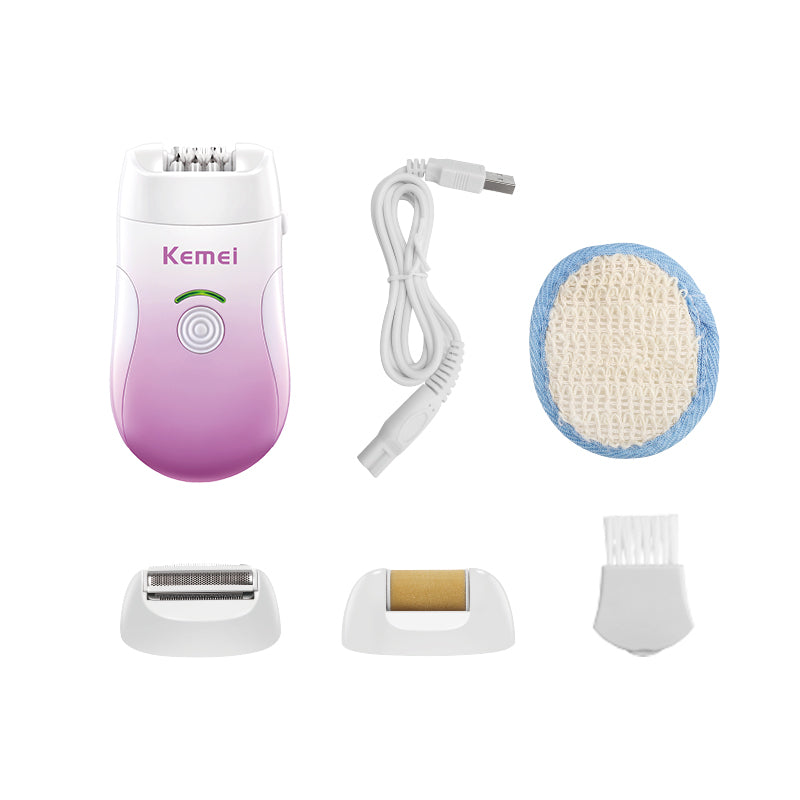 KEMEI Multifunction Electric Hair Removal Machine km-908B 3 in 1 Lady Epilator Electric Epilator For Women