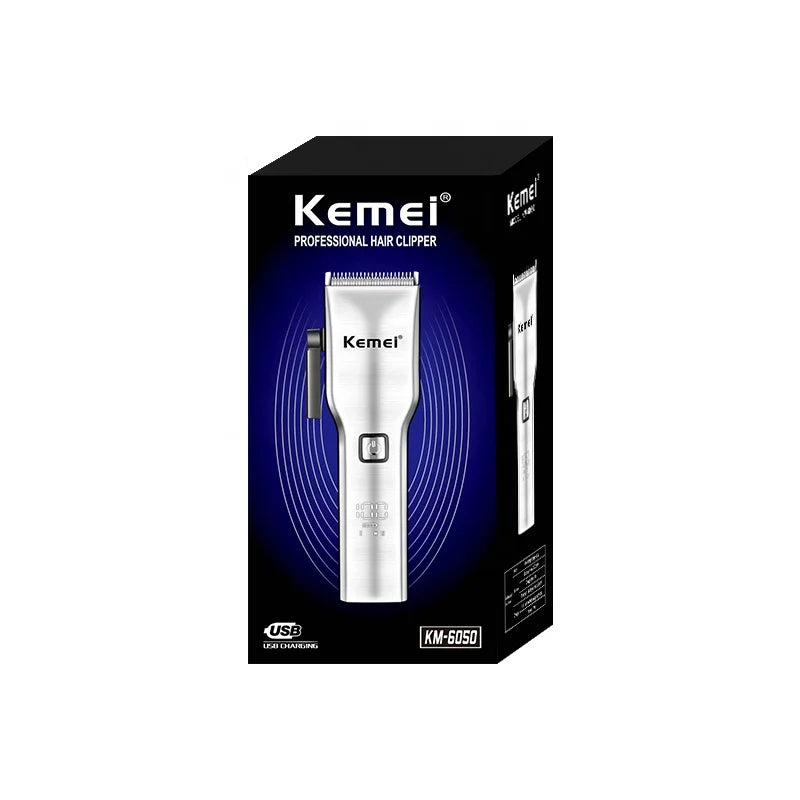 Multifunction Usb Charging Low Noise Personal Fast Cutting Kemei Km-6050 New Design Digital Display Hair Clipper