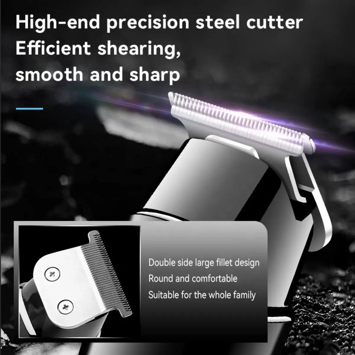 Kemei km-1113 rechargeable electric hair clipper machine professional barber barber barber trimmer for men shaver