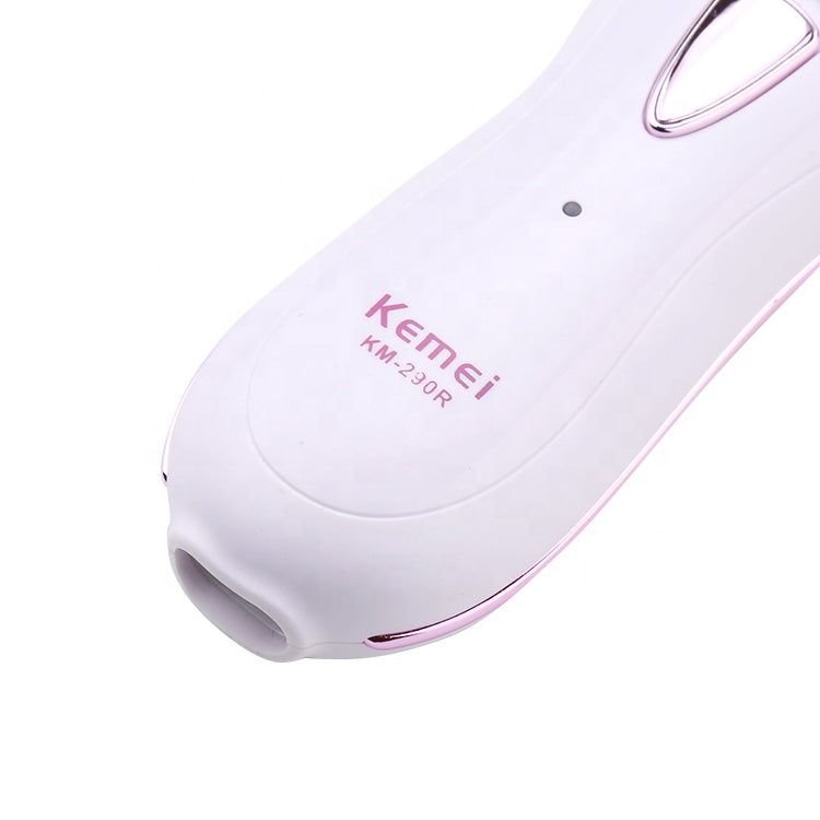 Kemei KM-290R Women Lady's Shaver Electric Epilator Foot Skin Care Massage Hair Removal trimmer Shaver