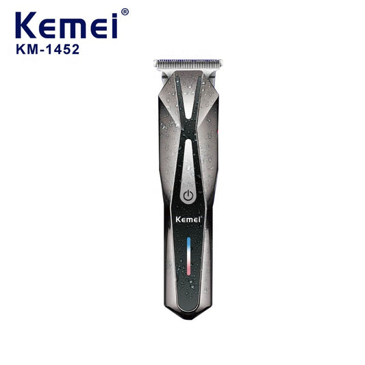 KEMEI KM-1452 HAIR TRIMMER PORTABLE LIGHT INDICATOR USB FAST CHARGING