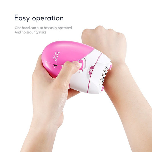 Kemei 189A Woman Painless Epilator Rechargeable Body Electric Hair Removal