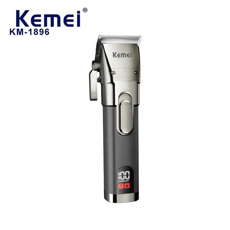 Kemei km-1896 Barber Professional Hair Trimmer Men 2 Speed Rechargeable Beard Trimmer Clipper Hair Grooming Cutting Machine